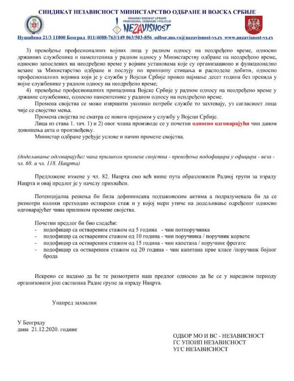 2020 12 21 DOPIS MO PROMENA SVOJSTVA PODOFICIR OFICIRA ESPB BODOVI 5